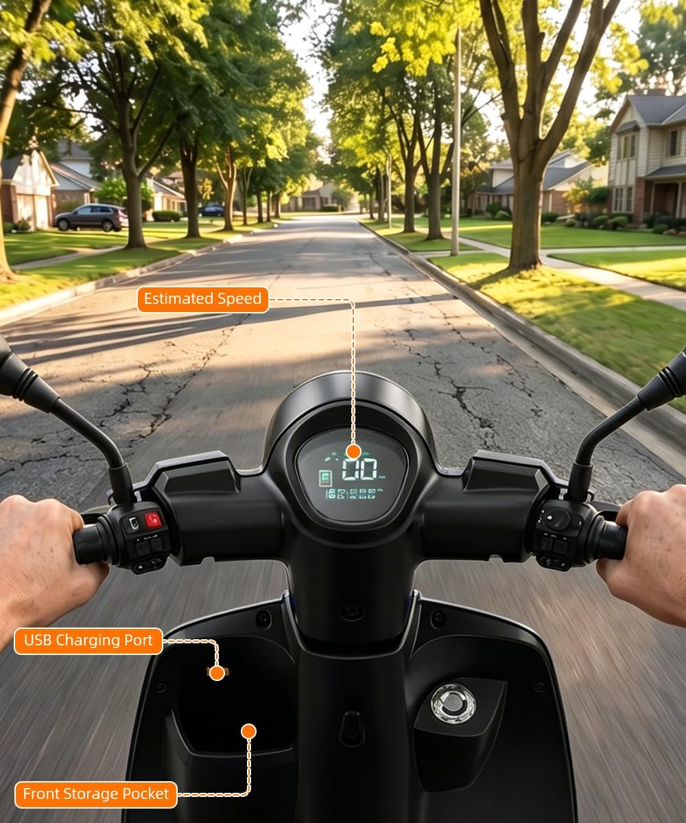 Black | HUAYICUN 1000W heavy-duty all-terrain mobility scooter – image 5