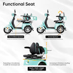 Light Green | HUAYICUN 800W all-terrain mobility scooter – image 4