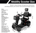 Black | HUAYICUN heavy-duty all-terrain mobility scooter – image 6