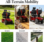 Red | HUAYICUN heavy-duty all-terrain mobility scooter – image 2