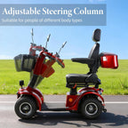 Red | HUAYICUN heavy-duty all-terrain mobility scooter – image 4