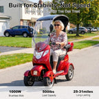 BSHV1 | 1000W mobility scooter performance features