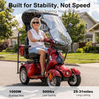 BSHV2 | 1000W all-terrain mobility scooter performance