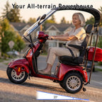 BSHV2 | Heavy-duty mobility scooter dimensions and seating details