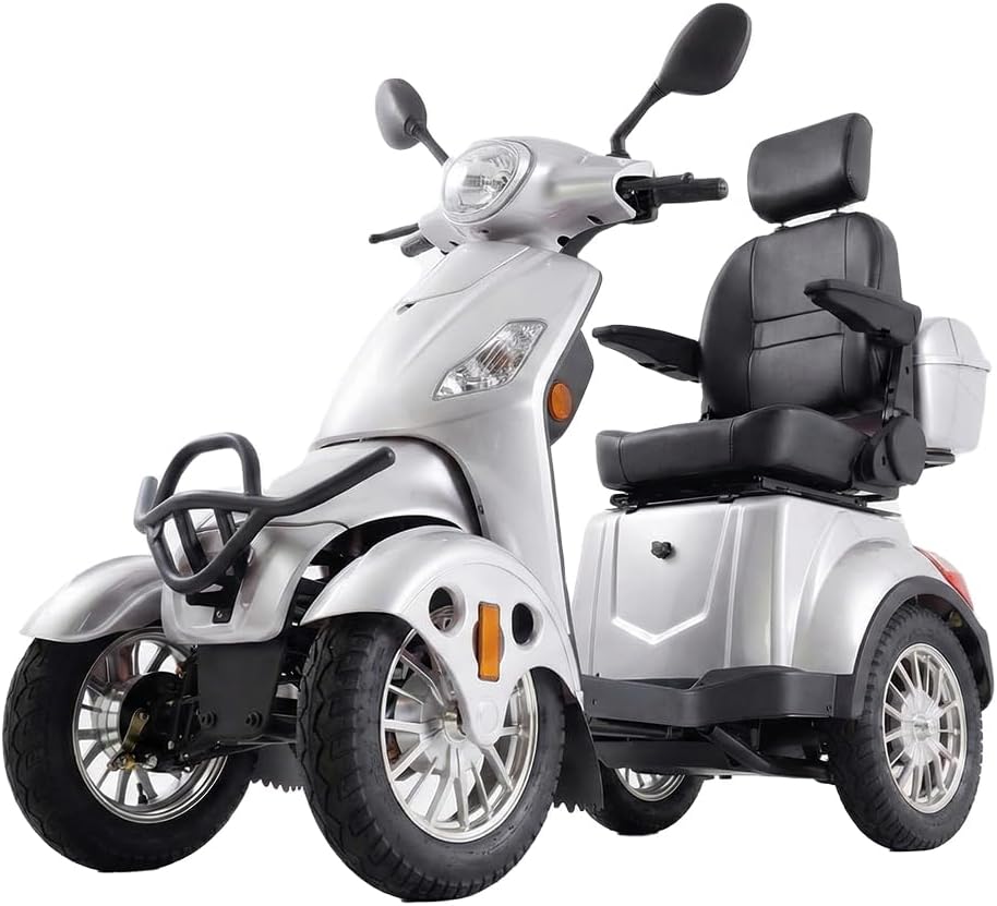 Silver | HUAYICUN XL heavy-duty all-terrain mobility scooter – image 1