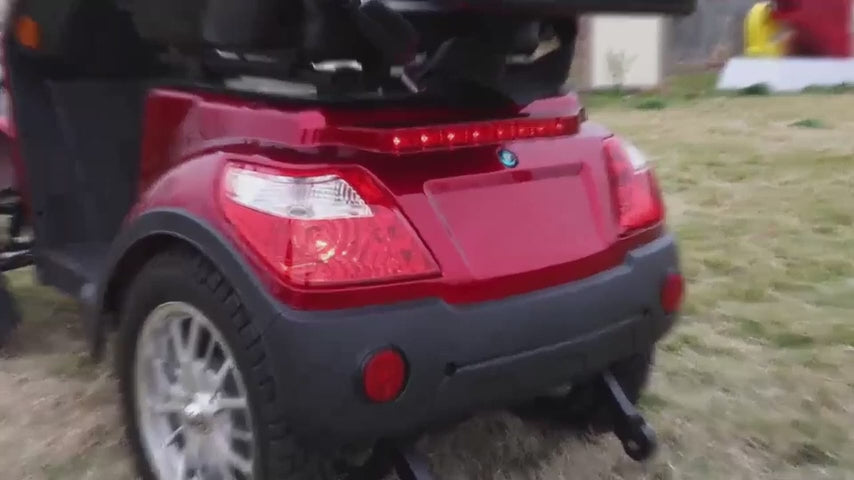 HUAYICUN XL heavy-duty mobility scooter product demonstration