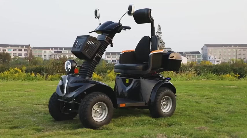 HUAYICUN premium heavy-duty mobility scooter product demonstration