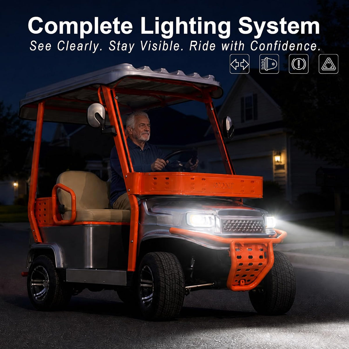 All-terrain mobility scooter detail