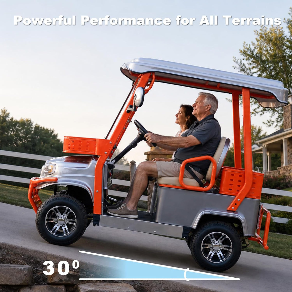 Full-size two-passenger mobility scooter